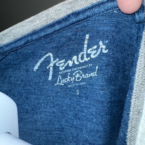 Fender Blue and Gray Raglan Tee - Picture 3 of 7